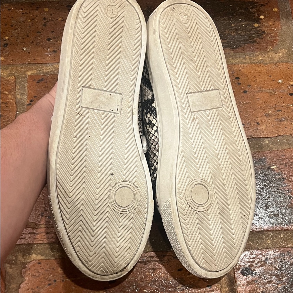 Veronica Beard Sami Python Print Leather Sneakers… - image 11